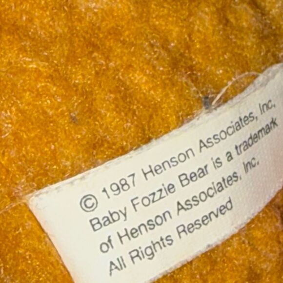 Vintage 1987 Muppet Babies Baby Fozzy Bear Stuffed Animal  6” - Picture 4 of 6